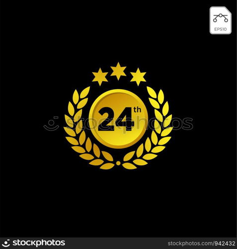 anniversary emblem 1-99 gold luxury vector decoration. anniversary emblem 1-99 gold luxury vector decoration illustration