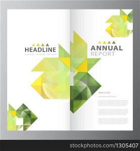 Annual business report brochure layout template. Annual business report template
