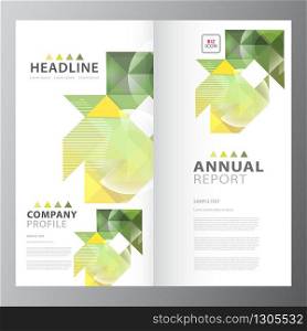 Annual business report brochure layout template. Annual business report template