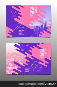 annual report 2020,2021 ,future, business, template layout design, cover book. vector illustration,presentation abstract flat background.