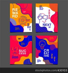 annual report 2020,2021 ,future, business, template layout design, cover book. vector colorful, infographic, abstract flat background.