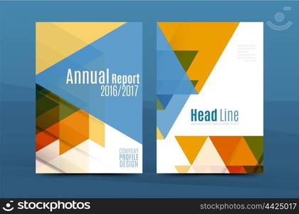 Annual Report A4 page cover, leaflet brochure flyer template or book and magazine layout design, abstract background presentation template