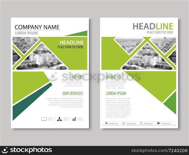 annual report brochure flyer design template vector, Leaflet cover presentation abstract flat background