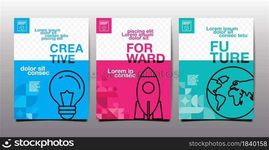 annual report , future, business, template layout design, cover book. vector illustration