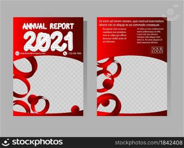 Annual report templates. Geometry brochure, A4 size flyer, book cover template. Abstract vector design. Leaflet layout presentation in A4 size.
