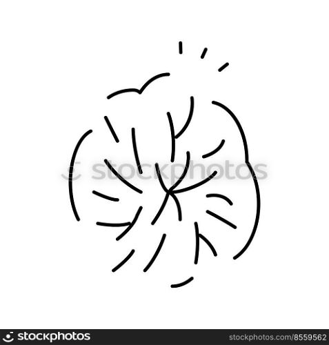 anocutaneous reflex line icon vector. anocutaneous reflex sign. isolated contour symbol black illustration. anocutaneous reflex line icon vector illustration