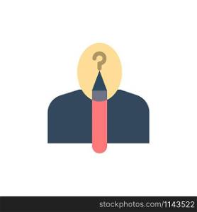Anonymous, Artist, Author, Authorship, Creative Flat Color Icon. Vector icon banner Template