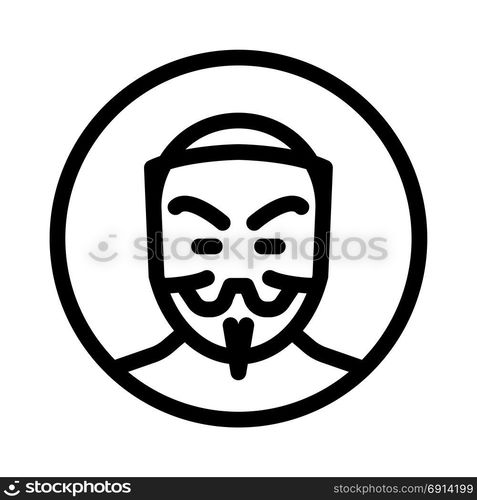 anonymous, icon on isolated background