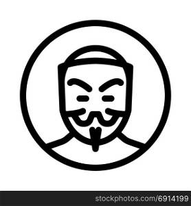 anonymous, icon on isolated background
