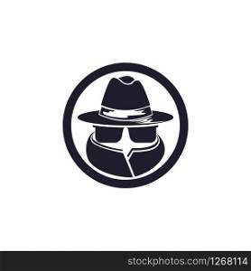 Anonymous vector isolated icon, security connection service symbol illustration.