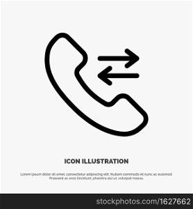 Answer, Call, Contact us Line Icon Vector