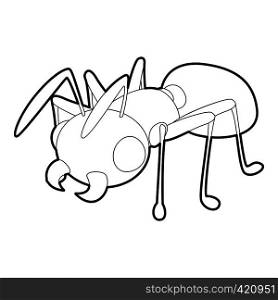 Ant icon. Outline illustration of ant vector icon for web. Ant icon, outline style