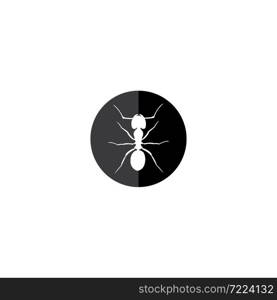 Ant icon vector illustration logo design.