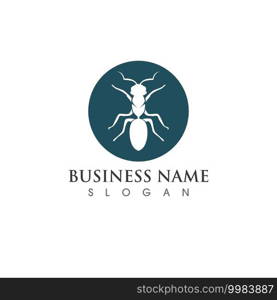 Ant logo and symbol vector