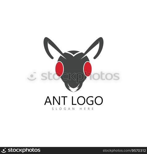 ant logo template vector illustration design