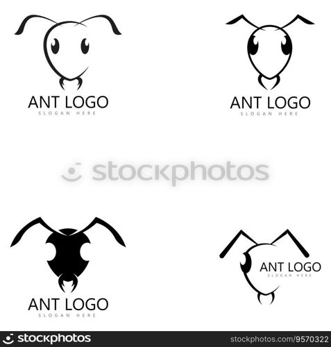 ant logo template vector illustration design