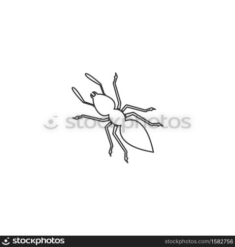 Ant vector icon illustration design template