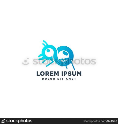ant web internet connection logo template vector illustration icon element isolated. ant web internet connection logo template vector illustration