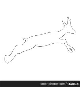 antelope icon vector illustration design