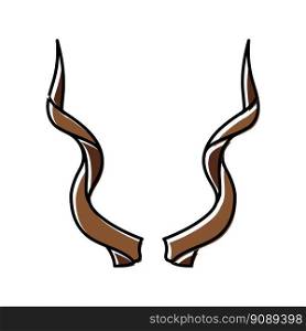 antelope wildlife animal color icon vector. antelope wildlife animal sign. isolated symbol illustration. antelope wildlife animal color icon vector illustration