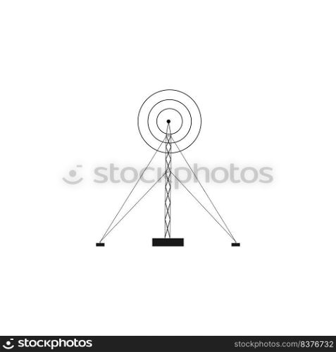 antenna logo stock illustration design