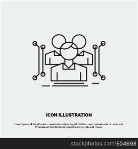 Anthropometry, body, data, human, public Icon. Line vector gray symbol for UI and UX, website or mobile application. Vector EPS10 Abstract Template background