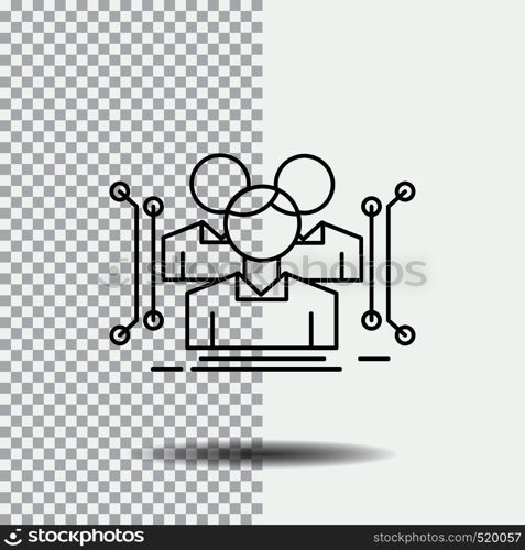 Anthropometry, body, data, human, public Line Icon on Transparent Background. Black Icon Vector Illustration. Vector EPS10 Abstract Template background