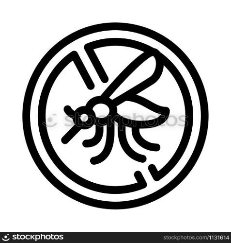 Anti-mosquito Icon Vector. Outline Anti-mosquito Sign. Isolated Contour Symbol Illustration. Anti-mosquito Icon Vector Outline Illustration