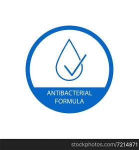 Antibacterial formula icon simple design on white background
