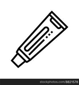antibiotic ointment line icon vector. antibiotic ointment sign. isolated contour symbol black illustration. antibiotic ointment line icon vector illustration