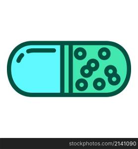 Antibiotic pharm icon outline vector. Pill bacteria. Infection virus. Antibiotic pharm icon outline vector. Pill bacteria