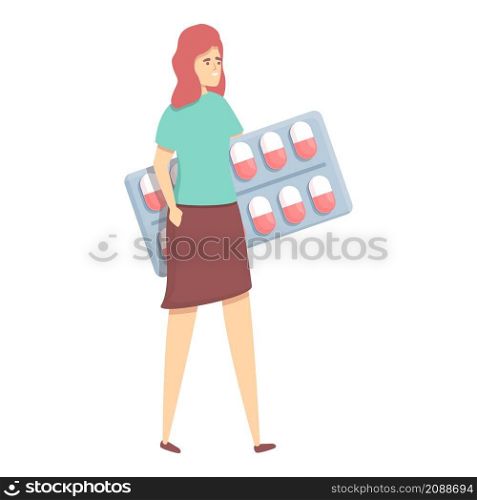 Antidepressant capsule icon cartoon vector. Pill prescription. Drug tablet. Antidepressant capsule icon cartoon vector. Pill prescription
