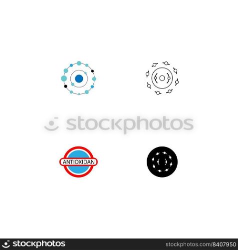 antioxidan logo stock illustration design