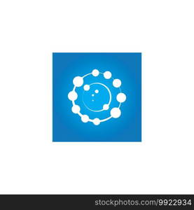 Antioxidante icon vector design illustration,radical free oxidant molecule. Simple Icon