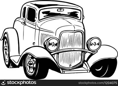 Antique Car Illustration