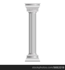 Antique column icon. Cartoon of antique column vector icon for web design isolated on white background. Antique column icon, cartoon style