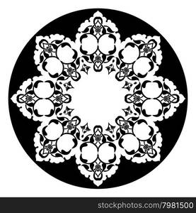 Antique ottoman turkish vector design eight