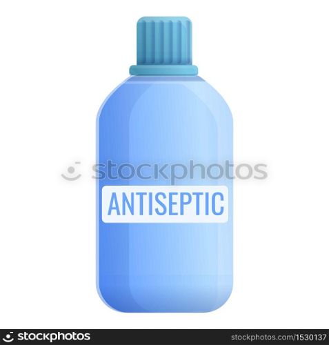 Antiseptic bottle icon. Cartoon of antiseptic bottle vector icon for web design isolated on white background. Antiseptic bottle icon, cartoon style