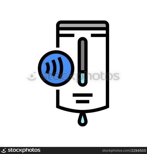 antiseptic dispenser contactless color icon vector. antiseptic dispenser contactless sign. isolated symbol illustration. antiseptic dispenser contactless color icon vector illustration