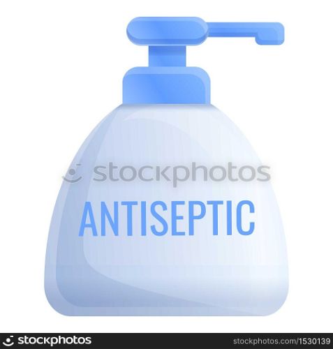 Antiseptic dispenser icon. Cartoon of antiseptic dispenser vector icon for web design isolated on white background. Antiseptic dispenser icon, cartoon style