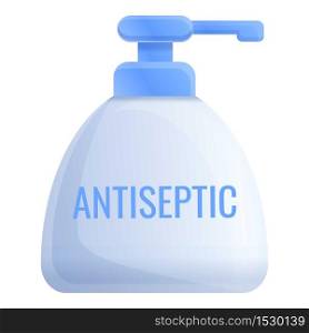 Antiseptic dispenser icon. Cartoon of antiseptic dispenser vector icon for web design isolated on white background. Antiseptic dispenser icon, cartoon style