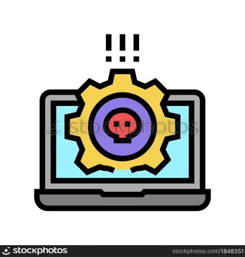 antivirus software color icon vector. antivirus software sign. isolated symbol illustration. antivirus software color icon vector illustration