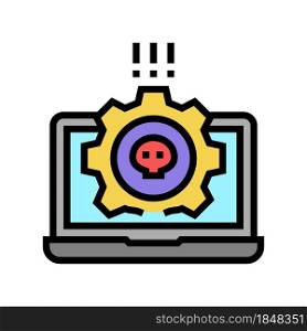 antivirus software color icon vector. antivirus software sign. isolated symbol illustration. antivirus software color icon vector illustration