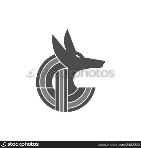 Anubis icon logo design illustration template vector