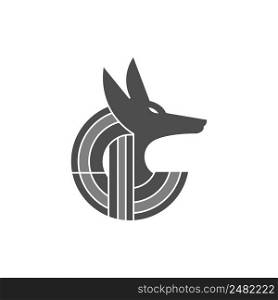 Anubis icon logo design illustration template vector