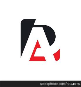 AP or AD  Letter icon vector concept design web