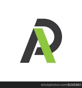 AP or PA letter icon vector concept design template web