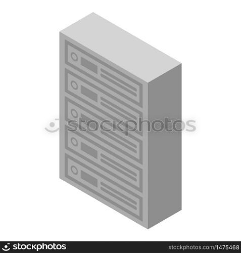Apartments mailboxes icon. Isometric of apartments mailboxes vector icon for web design isolated on white background. Apartments mailboxes icon, isometric style