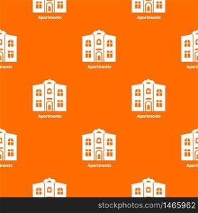 Apartments pattern vector orange for any web design best. Apartments pattern vector orange