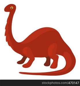 Apatosaurus dinosaur icon. Cartoon illustration of apatosaurus dinosaur vector icon for web isolated on white background. Apatosaurus dinosaur icon, cartoon style
